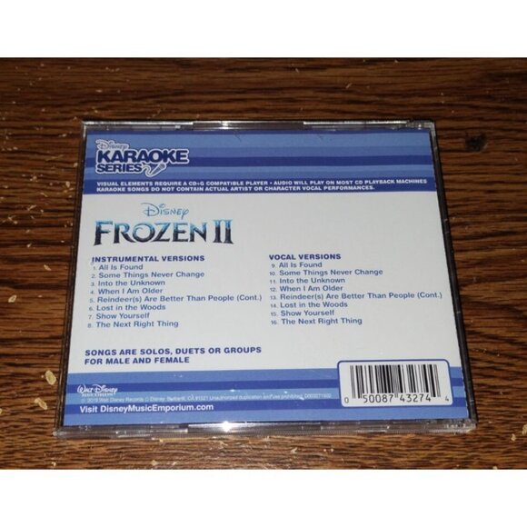 Disney Karaoke Series: Frozen I1 (Karaoke CD+G) - Picture 3 of 3